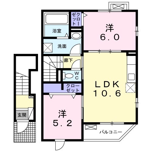 メゾンアレンヌⅠの間取り
