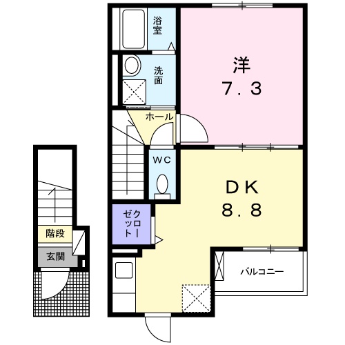 ラパン　ノアールの間取り