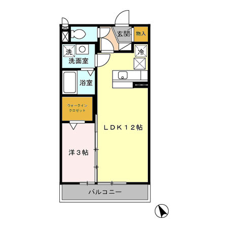 ディアコート(北坂戸)の間取り