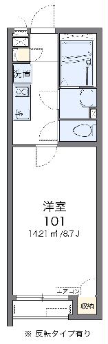 クレイノフリューリングの間取り