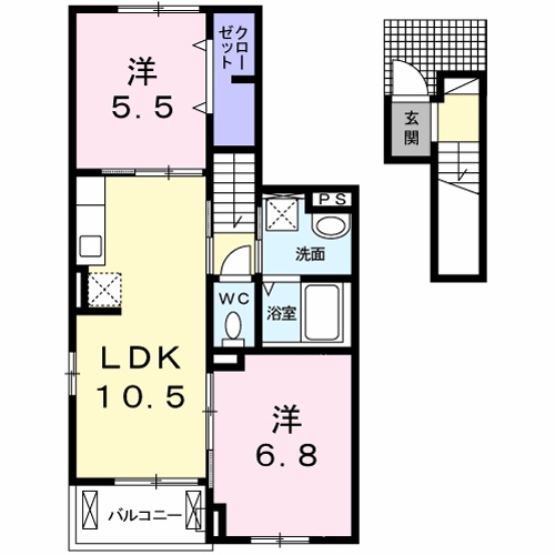 プロムナード南分の間取り