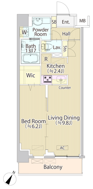 ＳＡＳＡＺＵＫＡ　ＴＯＤＡＹの間取り