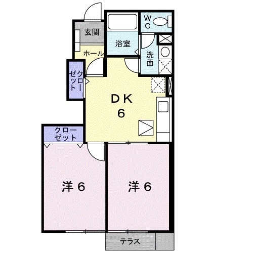 グレーヌⅡの間取り