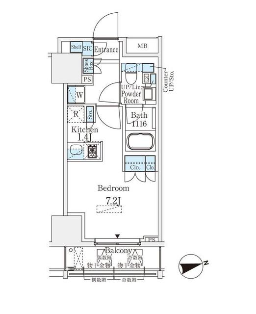 浅草田原町レジデンスの間取り