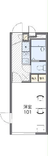 レオパレス高砂ＬＡ１・108号室の間取り