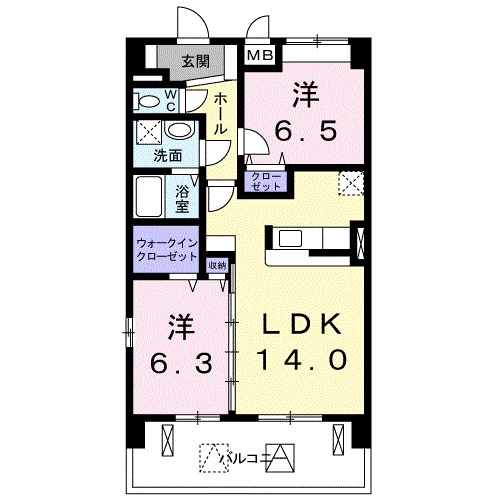 プラジュ千種の間取り