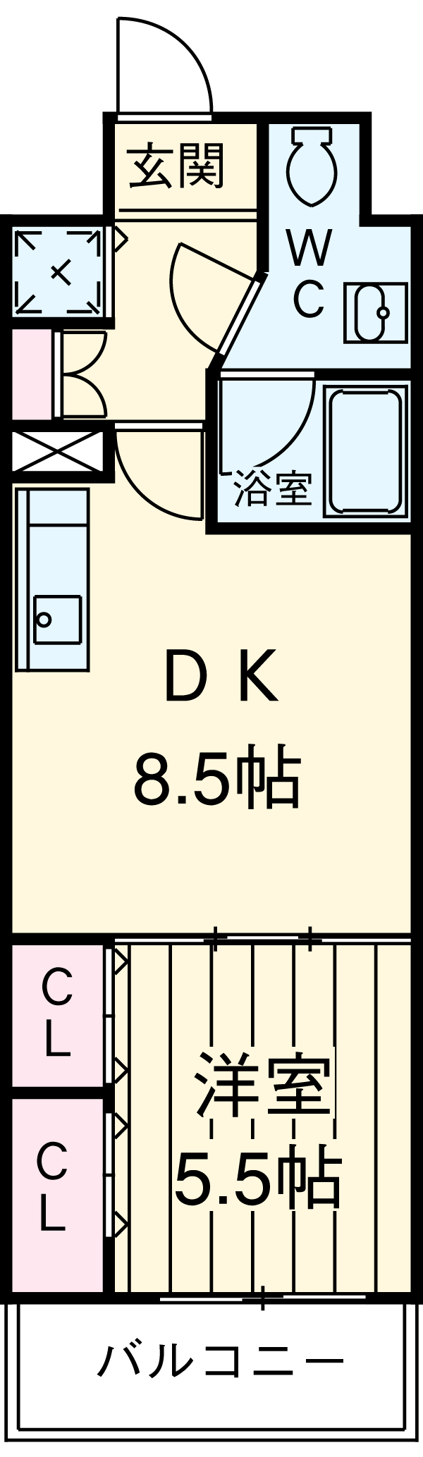 プラウランド堀田の間取り