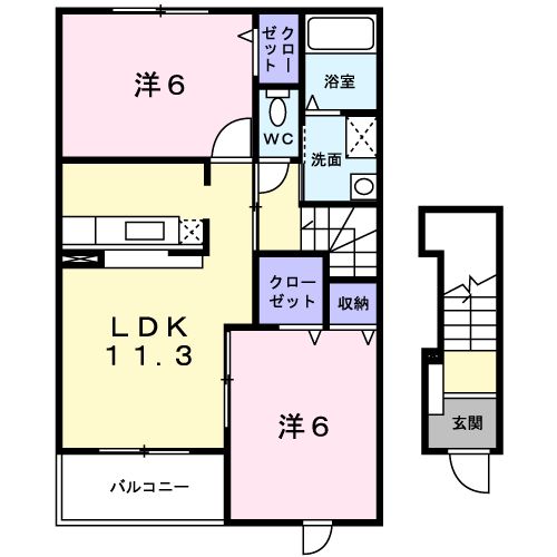 ソル・レヴァンテ Ⅲの間取り