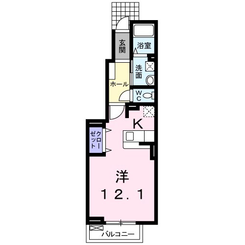 サニーレジデンス KⅡの間取り