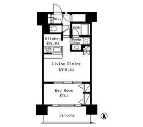 パークキューブ東品川の間取り