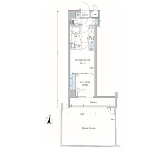 アーバネックス森下Ⅱ・101号室の間取り