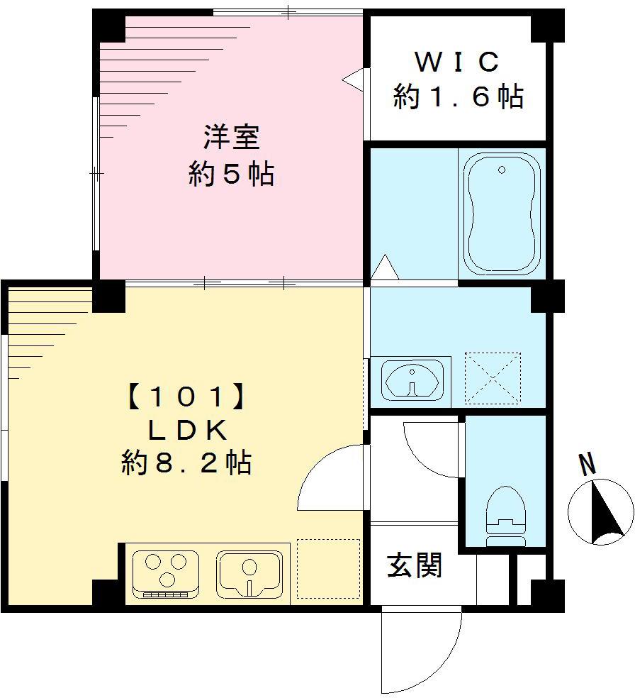 NOVEL OGIKUBO A ノベル オギクボ エーの間取り