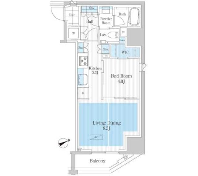 パークアクシス浅草橋Ⅱの間取り