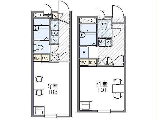 レオパレスハピネスアイランドの間取り