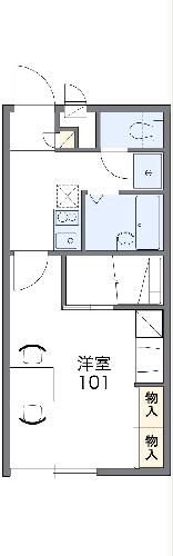 レオパレスエステシティの間取り