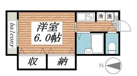 北浦ビル・0201号室の間取り