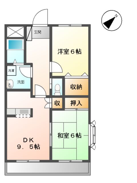 クレストール中里の間取り