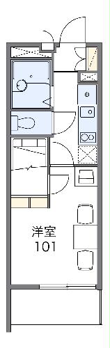 レオパレスMilkyWayの間取り