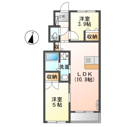 レディ-バグの間取り
