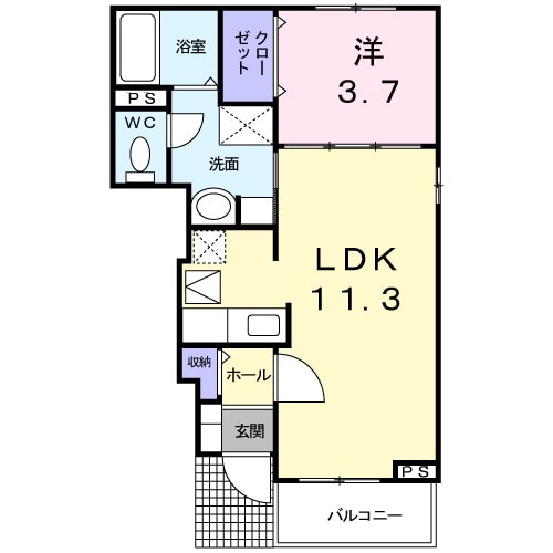 クラール グランツの間取り