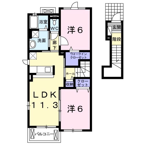 リバーサイドガーデンの間取り