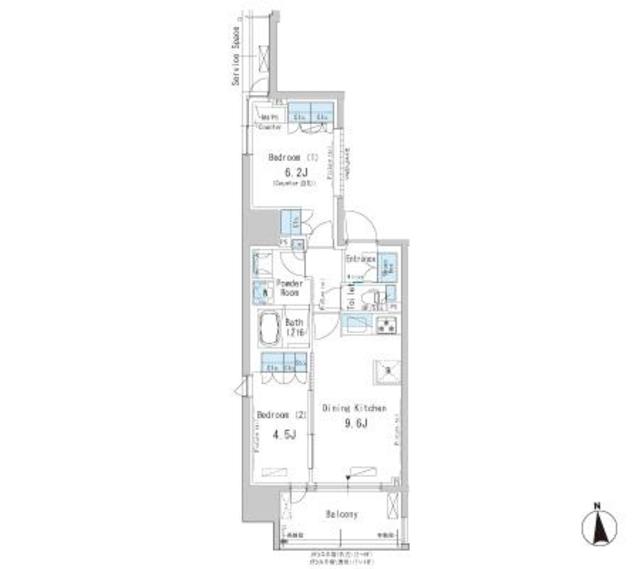 パークアクシス新御徒町Eastの間取り