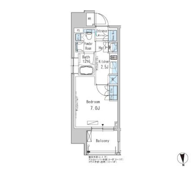 パークアクシス新御徒町Eastの間取り