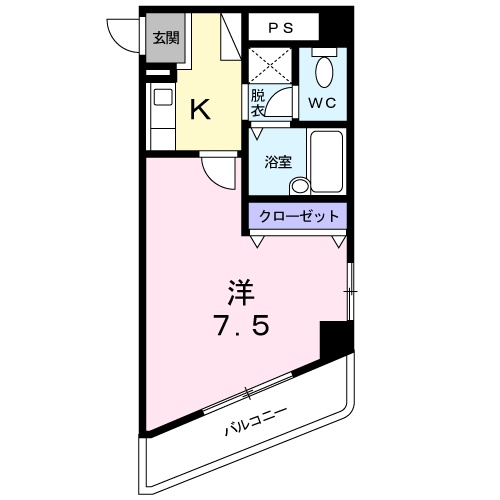 プチメゾン矢田の間取り