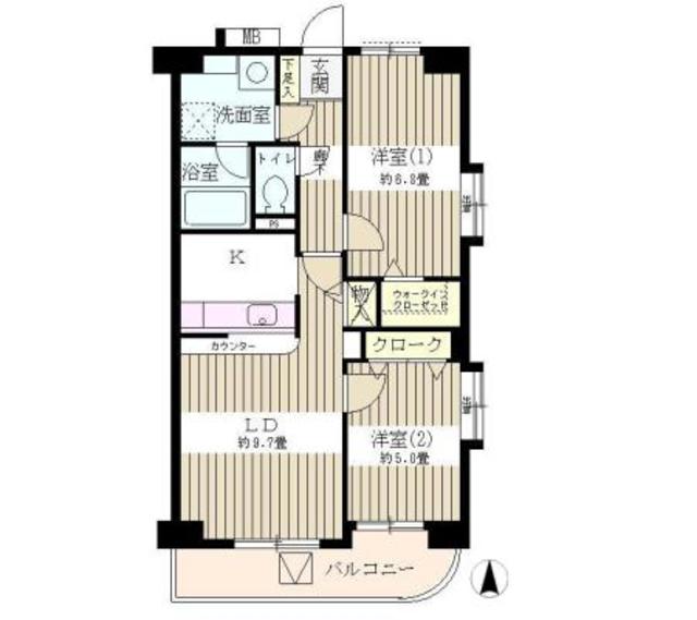 ドエル新都の間取り