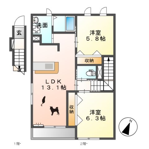 アメジストの間取り