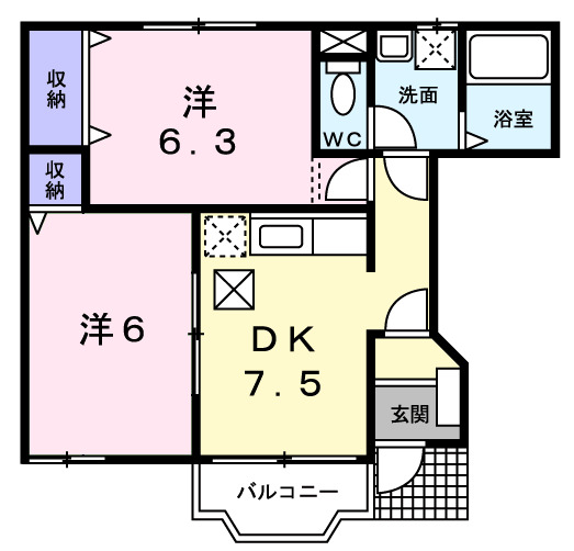トランキーロ・Yの間取り