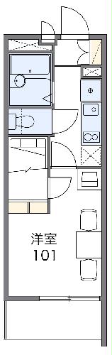 レオパレス花見通の間取り