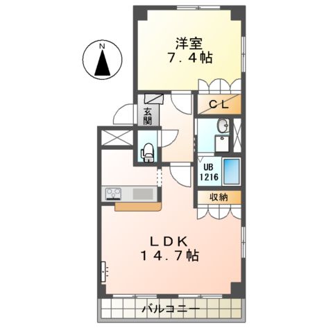 グレーシアハイム Kの間取り