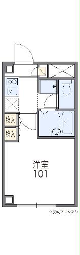 レオパレスひまわりの間取り