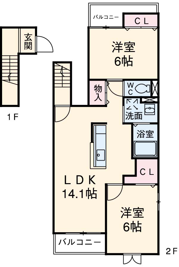 レスポワールの間取り