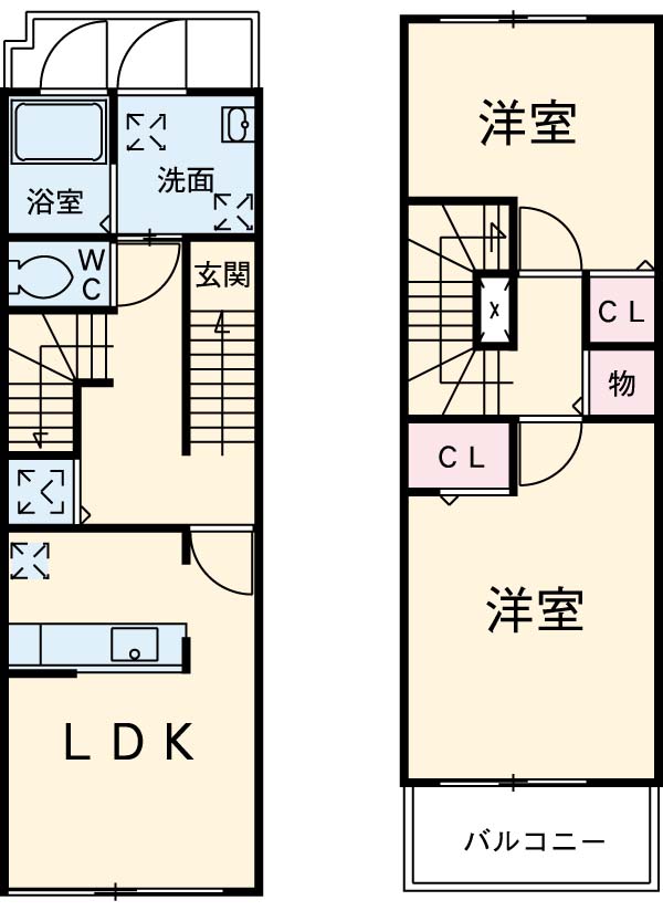 アプリコットⅠの間取り