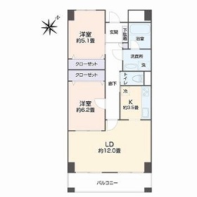 旭ビル２１・802号室の間取り