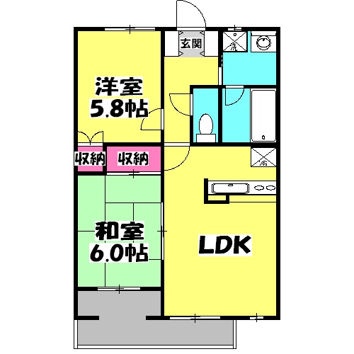 タートルクレインふじみ野の間取り