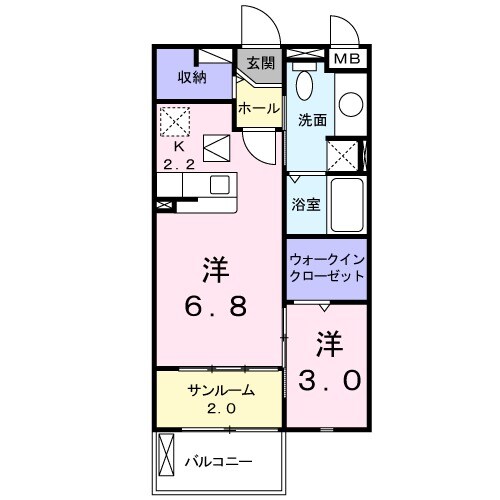 アンジェロ F1の間取り