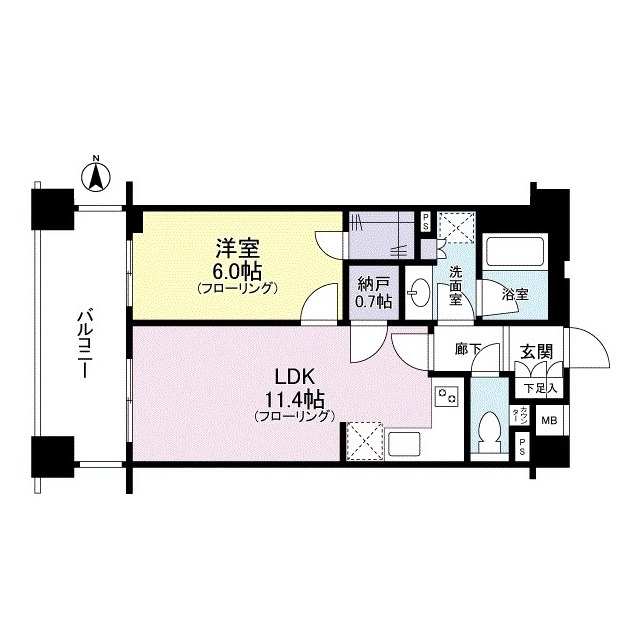 クレアホームズ新宿百人町の間取り