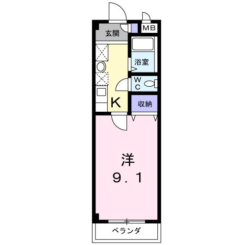 サンシャインⅠの間取り
