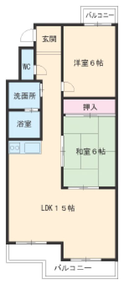 シャトー春山の間取り
