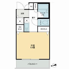 ハイツ南常盤台の間取り