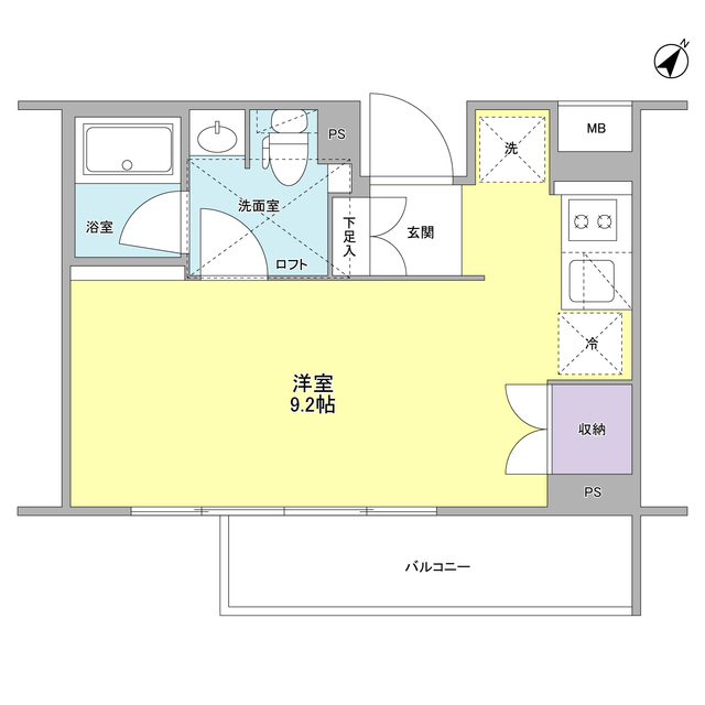 スタイリオ中延ⅡWESTの間取り