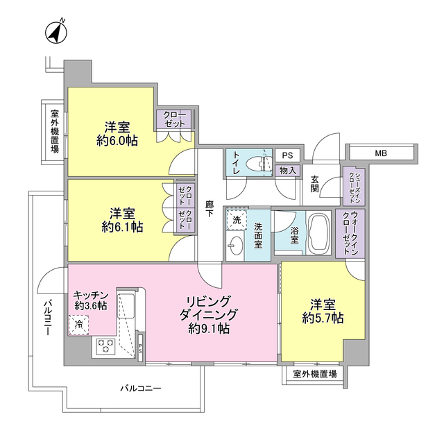 SunnyHill井草千川通の間取り