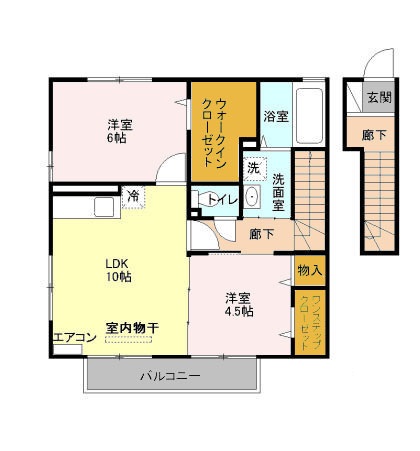 サンモール北入曽 Aの間取り