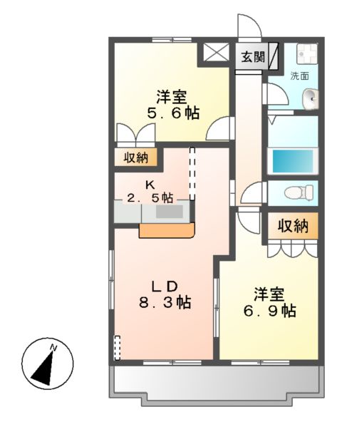 ブリューテの間取り