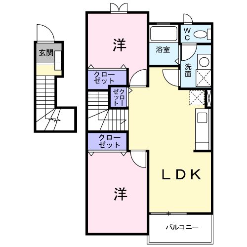 ソレーユDの間取り