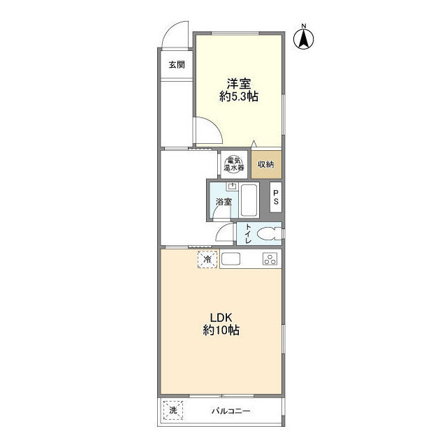 三田江古田第3コーポの間取り