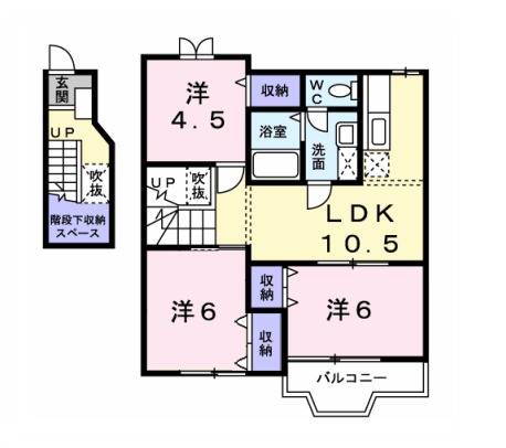 K・レジデンスⅡの間取り